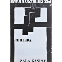 CHILLIDA Eduardo. Sala Gaspar 1971. Historical poster