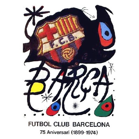 MIRÓ Joan. FC Barcelona. 1974
