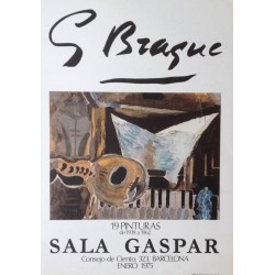 BRAQUE Georges. Cartel "Sala Gaspar. Enero 1975".