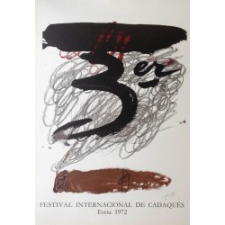 TÀPIES Antoni. 3er Festival Internacional de Cadaques. 1972.