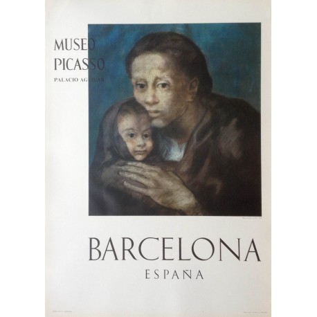 PICASSO Pablo. "Mère et enfant au fichu 1903". Museo Picasso. Barcelona