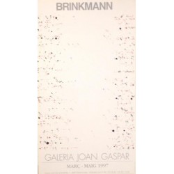 BRINKMANN Enrique. Galeria Joan Gaspar Barcelona, 1997. Historical poster.