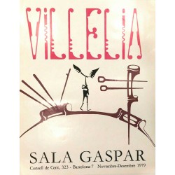 VILLÈLIA Moisès. Sala Gaspar 1979. Historical poster