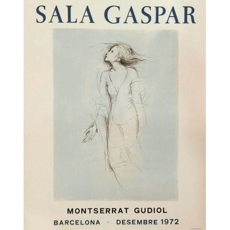 Poster GUDIOL Montserrat. 1972. Sala Gaspar.