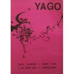 Poster Yago de Robert. Sala Gaspar 1976. Barcelona.
